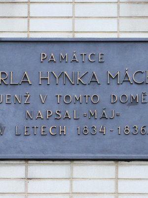 Karel Hynek Mácha, Karlovo náměstí 551/37, Nové Město (autor fotografie: Milan Polák)