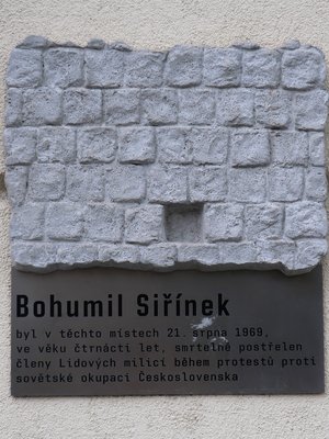 Bohumil Siřínek, Bělehradská č.p. 478/110, Vinohrady (autor fotografie: Milan Polák)