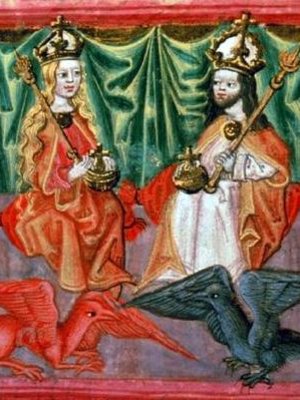 korunovace Karla IV. a Blanca z Valois