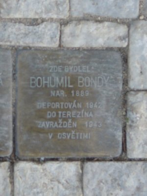 Kámen zmizelých Bohumila Bondyho (autor fotografie: Dagmar Broncová)