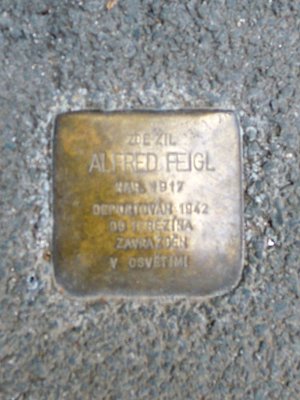 Kámen zmizelých Alfreda Feigla (foto D. Broncová)