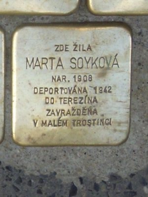 Kámen zmizelých, Marta Soyková (foto D. Broncová)