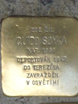 Kámen zmizelých Quido Soyky (foto D. Broncová)