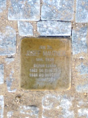Josef Mautner, kámen zmizelých (foto D. Broncová)