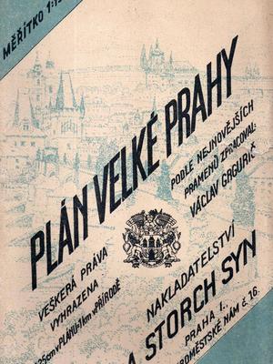 Plán Velké Prahy, nadpis. Zdroj: archiv M. Frankla