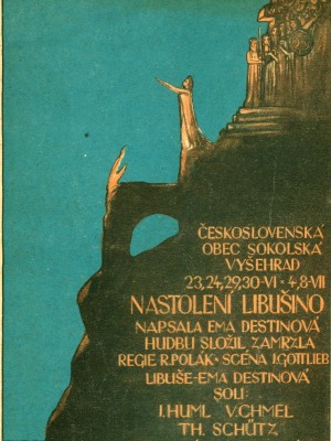 Představení Nastolení Libušino, plakát. Zdroj: archiv K. Pohlové