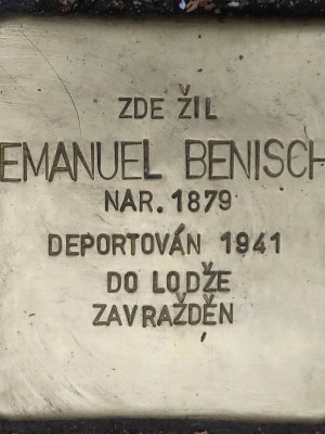 Kámen zmizelých E. Benische (Foto M. Polák, 2023)