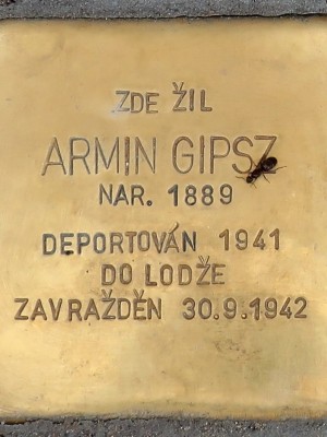 Kámen zmizelých A. Gipsze (Foto M. Polák, 2023)