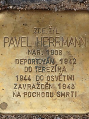 Kámen zmizelých Pavla Herrmanna (Foto M. Polák, 2023)