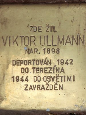 Kámen zmizelých Viktora Josefa Ullmanna (Foto M. Polák, červen 2023)