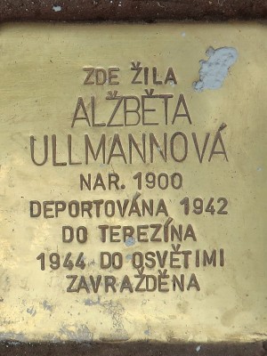 Kámen zmizelých Alžběty Ullmannové (Foto M. Polák)