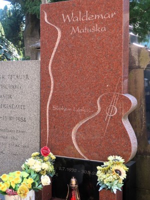 Náhrobek W. Matušky je dílem kristiana Kodeta (Foto M. Polák, 2023)