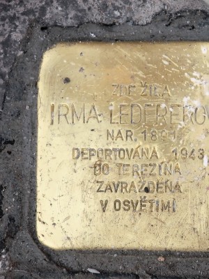 Kámen zmizelých I. Ledererové (Foto M. Polák, 2023)