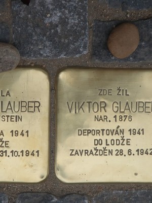 Kameny zmizelých, manželé Glaubnerovi, Ibsenova 5