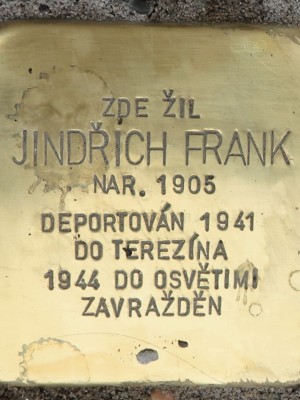 Kámen zmizelých Jindřicha Franka dne 19. 6. 2024 (Foto M. Polák)