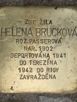 Kámen zmizelých Heleny Bruckové (Foto M. Polák, 2024)