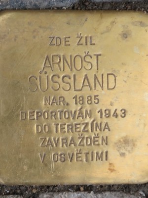 Kámen zmizelých Arnošta Süsslanda (Foto M. Polák, 2024)