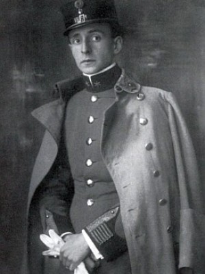 Melchior Vischer jako poručík druhého c.k. uherského pěšího pluku, zdroj:https://www.kohoutikriz.org