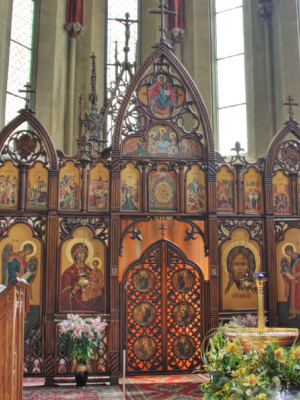 Ikonostas, kostel Zvěstování Panny Marie Na trávníčku
