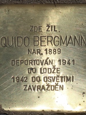 Kámen zmizelých Quida Bergmanna (Foto M. Polák, červen 2025)