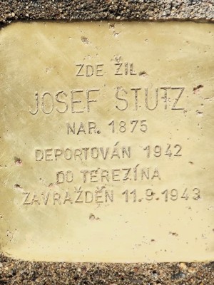 Kámen zmizelých Josefa Stutze (Foto M. Polák, září 2025)