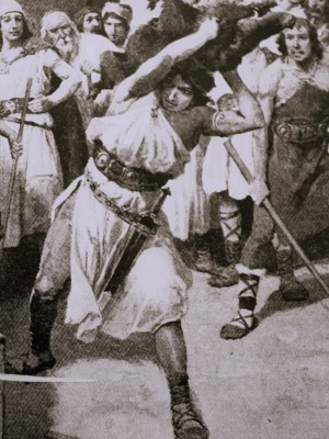 Bivoj vyobrazený v 1. vydání Jiráskových Starých pověstí Českých Věnceslavem Černým