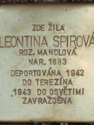 Kámen zmizelých L. Spirové (Foto M. Polák, 2026)