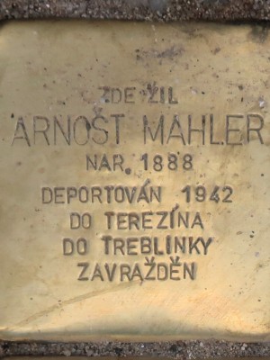 Kámen zmizelých Arnošta Mahlera (Foto M. Polák, červen 2026)