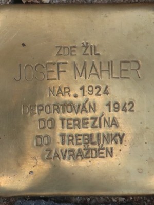 Kámen zmizelých Josefa Mahlera (Foto M. Polák, červen 2026)