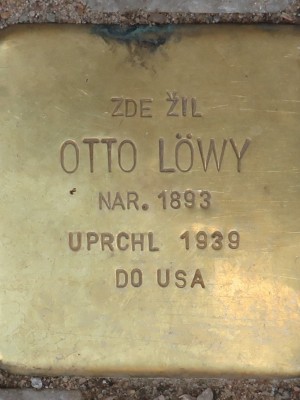 Kámen zmizelých Otto Löwyho (Foto M. Polák, červen 2026) Kámen zmizelých Otto Löwyho (Foto M. Polák, červen 2026)